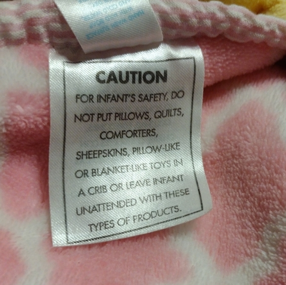 Nursery Rhyme Brand Yellow & Pink Chick Duck Baby Security Blanket Lovey - Picture 5 of 11